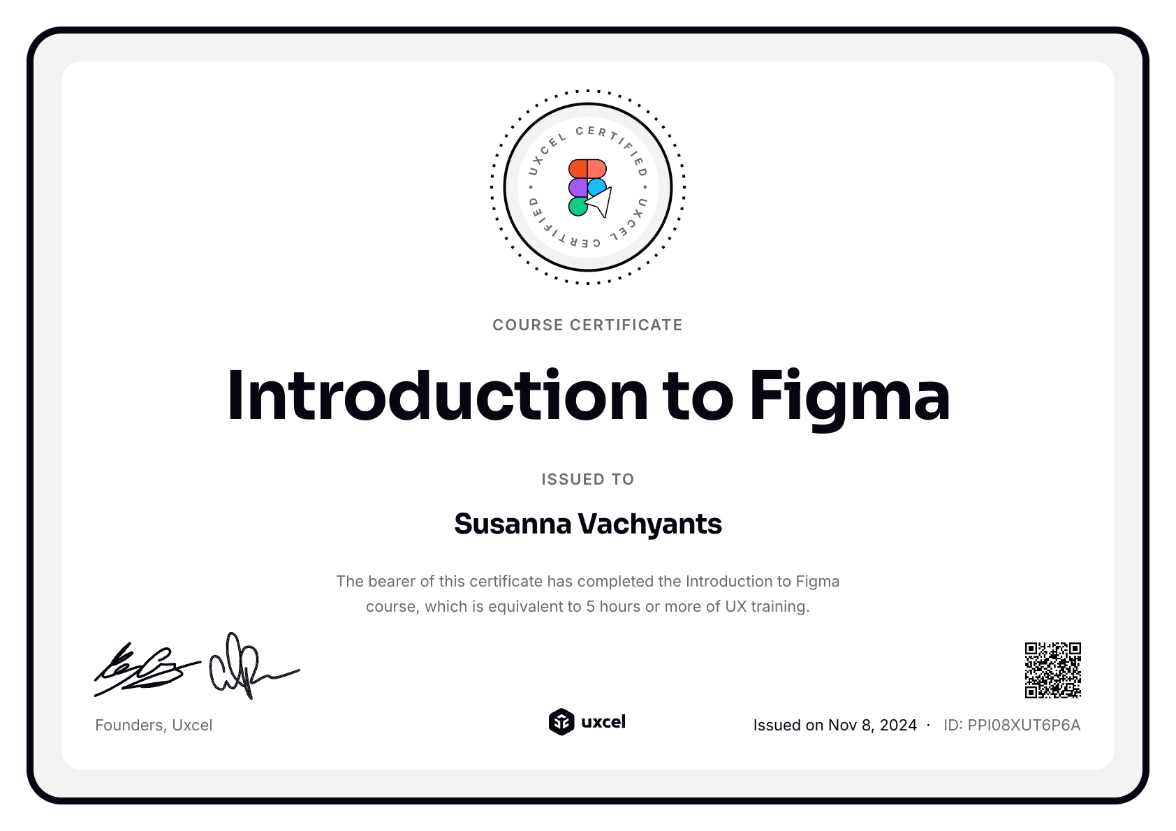 Web's certificate